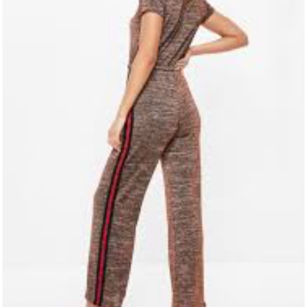 Misguided Metallic Sports Jumpsuit - Picture 2 of 3